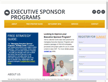 Tablet Screenshot of execsponsorsprogram.com